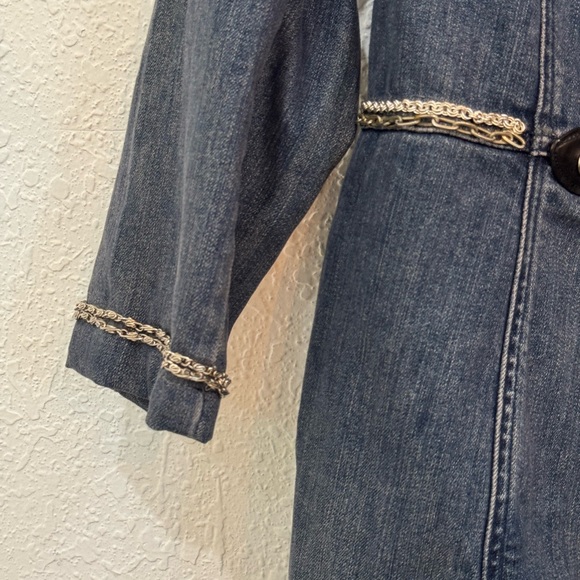 Brighton Blue Denim Jacket with Silver Accents - Picture 4 of 11